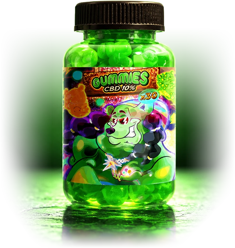 Pot de bonbons CBD